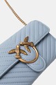 Akcesoria Pinko torebka skórzana 100062.A0GK niebieski