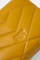 Kožená kabelka Pinko žlutá 101584.A1ET