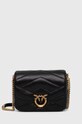 Pinko torebka skórzana skóra licowa czarny 101584.A1ET