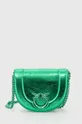 Usnjena torbica Pinko zelena