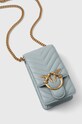 Pinko poseta de piele uni albastru 102739.A0GK