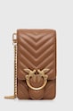 Кожаная сумочка Pinko кожа коричневый 102739.A0GK