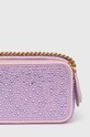 Akcesoria Pinko torebka zamszowa 102810.A0EH fioletowy