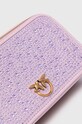 Pinko torebka zamszowa fioletowy 102810.A0EH