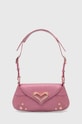 Pinko torebka skórzana skóra licowa różowy 102829.A1ER