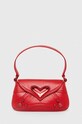 Pinko torebka skórzana nie mieści A4 czerwony 102830.A1RR