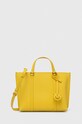 Кожаная сумочка Pinko кожа жёлтый 102833.A1LF