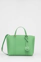 Pinko torebka skórzana skóra licowa zielony 102833.A1LF