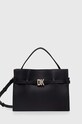 Dkny torebka skórzana skóra licowa czarny R413KB93
