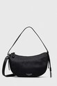 Twinset borsa a mano in pelle pelle fiore nero 241TB7055