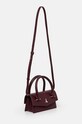Kožená kabelka Patrizia Pepe 8B0111.L061 burgundské SS25