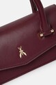 Kožená kabelka Patrizia Pepe burgundské 8B0111.L061