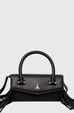Patrizia Pepe torebka skórzana nie mieści A4 czarny 8B0111.L101