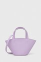 Patrizia Pepe torebka skórzana skóra licowa fioletowy 8B0175.L095