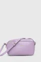vijolična Usnjena torbica Patrizia Pepe Ženski