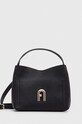 Кожена чанта Furla гладка кожа черен WB00507.HSF000.O6000