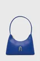 μπλε Δερμάτινη τσάντα Furla Diamante mini