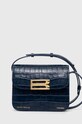 Victoria Beckham torebka skórzana B124AAC005333A granatowy SS24