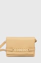 Шкіряна сумочка Victoria Beckham лицьова шкіра бежевий B423AAC005135B
