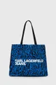 tmavomodrá Bavlnená taška Karl Lagerfeld Jeans Dámsky