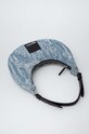 Torba Karl Lagerfeld Jeans imitacija zrnate kože plava 240J3015