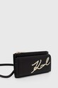 Karl Lagerfeld torebka skórzana 240W3203 czarny SS24