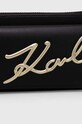 Akcesoria Karl Lagerfeld torebka skórzana 240W3203 czarny