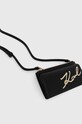 Karl Lagerfeld torebka skórzana 240W3203 czarny
