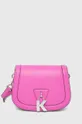 рожевий Шкіряна сумочка Karl Lagerfeld Жіночий