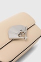 Karl Lagerfeld torebka skórzana beżowy 240W3195