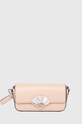 Шкіряна сумочка Karl Lagerfeld лицьова шкіра рожевий 240W3195