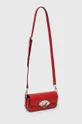 Usnjena torbica Karl Lagerfeld rdeča
