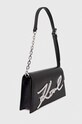 Δερμάτινη τσάντα Karl Lagerfeld 240W3006 μαύρο SS24