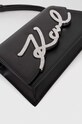 Δερμάτινη τσάντα Karl Lagerfeld μαύρο 240W3006