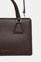 Kožená kabelka Karl Lagerfeld hnedá 240W3196