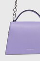 Akcesoria Karl Lagerfeld torebka skórzana 240W3003 fioletowy