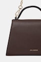 Doplnky Kožená kabelka Karl Lagerfeld 240W3003 hnedá
