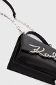 Karl Lagerfeld torebka skórzana czarny 240W3003
