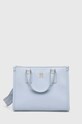 Τσάντα Tommy Hilfiger απομίμηση λείου δέρματος μπλε AW0AW15977