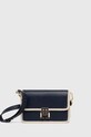 Tommy Hilfiger torebka skórzana nie mieści A4 granatowy AW0AW16202