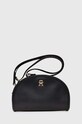 Kabelka Tommy Hilfiger jednofarebný čierna AW0AW16774
