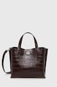 Coach poseta de piele Willow uni maro C8632