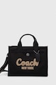 Сумочка Coach аплікація чорний CP158
