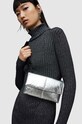 AllSaints torebka Ezra nie mieści A4 srebrny WB645Z