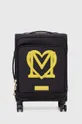czarny Love Moschino walizka Damski