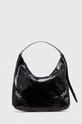 Twinset borsa a mano in pelle pelle fiore nero 241TD8320