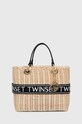 Twinset torebka aplikacja beżowy 241TD8070