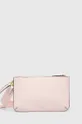 roza Usnjena torbica Lauren Ralph Lauren Ženski