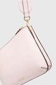 Δερμάτινη τσάντα Lauren Ralph Lauren ροζ 431920066