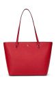 Lauren Ralph Lauren borsa a mano in pelle pelle fiore rosso 431924351